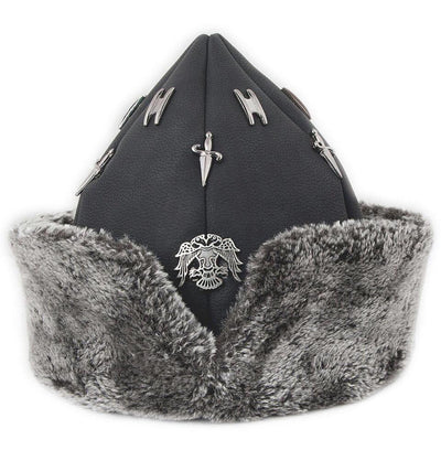 Yasir Kufi Ottoman Bork Ertugrul Fur Hat Selcuk Eagle #2015 - Modefa 
